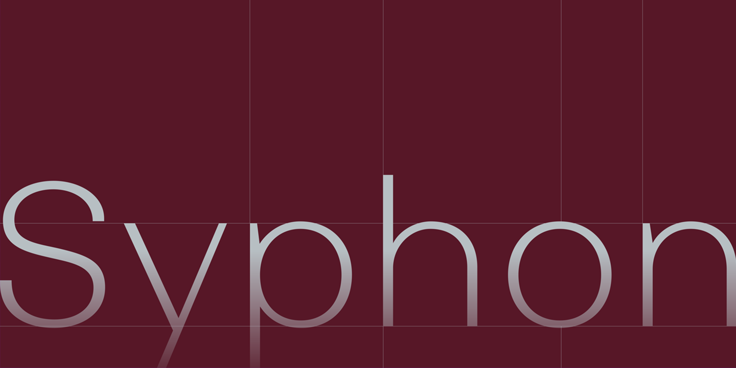 Шрифт Syphon